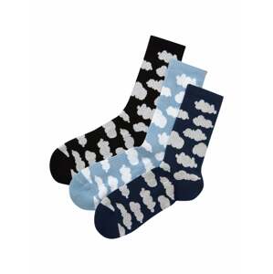 Pull&Bear Ponožky  tmavomodrá / sivá / čierna / biela