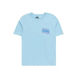 QUIKSILVER Funkčné tričko  nebesky modrá / svetlomodrá / svetloružová / čierna