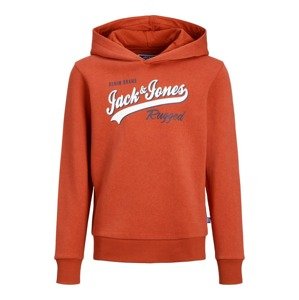 Jack & Jones Junior Mikina  oranžová / hrdzavo červená