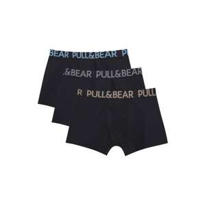Pull&Bear Boxerky  svetlomodrá / svetlohnedá / sivá / čierna