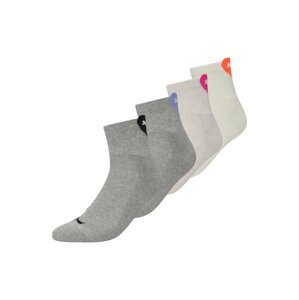 PUMA Ponožky  béžová / svetlomodrá / sivá melírovaná / oranžová
