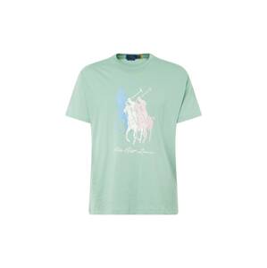 Polo Ralph Lauren Tričko  modrá / pastelovo zelená / ružová / biela