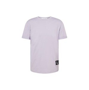 Calvin Klein Jeans Tričko  pastelovo fialová / čierna / biela