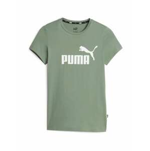 PUMA Funkčné tričko 'Essential'  kaki / biela