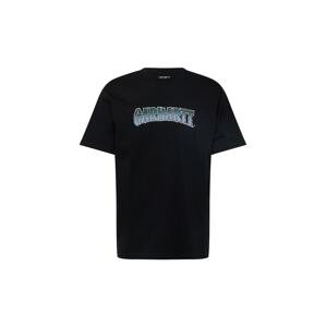 Carhartt WIP Tričko  dymovo modrá / zelená / čierna