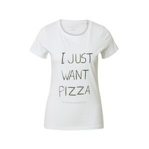 EINSTEIN & NEWTON Tričko 'Want Pizza'  antracitová / biela