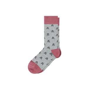 Scalpers Ponožky  sivá / pitaya / čierna
