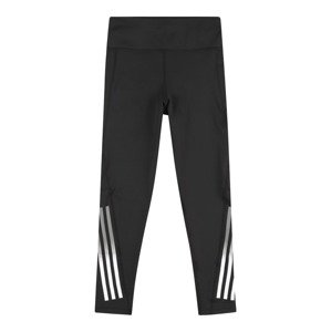 ADIDAS SPORTSWEAR Športové nohavice 'Aeroready 3-Stripes High-Rise Optime '  čierna / šedobiela