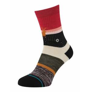 Stance Ponožky 'FANDANGLED FRIEND'  nebielená / jedľová / purpurová / čierna