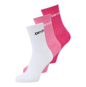 aim'n Športové ponožky  ružová / svetloružová / čierna / biela