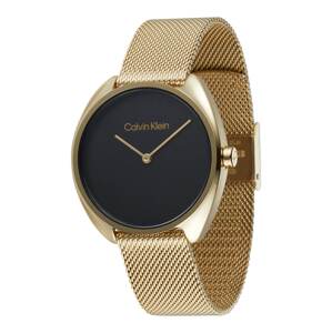 Calvin Klein Analógové hodinky 'Timeless'  zlatá / čierna