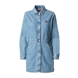 Tommy Jeans Košeľové šaty  námornícka modrá / modrá denim / ohnivo červená / biela