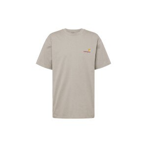 Carhartt WIP Tričko 'American'  sivá / oranžová / čierna