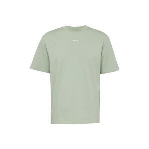 HUGO Tričko 'Dapolino'  pastelovo zelená / biela