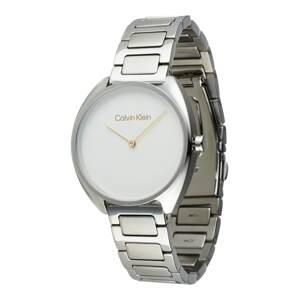 Calvin Klein Analógové hodinky 'Timeless'  strieborná / biela