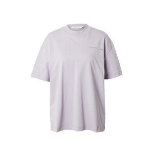 Calvin Klein Jeans Tričko  sivá / fialová