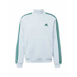 ADIDAS SPORTSWEAR Športová mikina 'Essentials Fleece 3-Stripes '  svetlomodrá / zelená