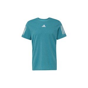 ADIDAS PERFORMANCE Funkčné tričko 'OTR HEATHER'  modrozelená / sivá