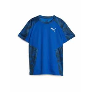 PUMA Funkčné tričko 'HYPERWAVE'  modrá / čierna / šedobiela