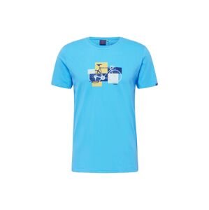 Ragwear Tričko 'BLAIZE'  námornícka modrá / neónovo modrá / žltá / svetlosivá