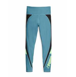 PUMA Športové nohavice  modrozelená / svetlozelená / čierna