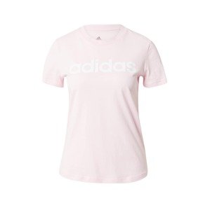 ADIDAS SPORTSWEAR Funkčné tričko 'Essentials  Logo'  ružová / biela