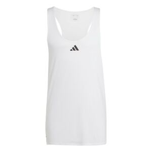 ADIDAS PERFORMANCE Funkčné tričko 'Workout Stringer'  čierna / biela
