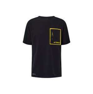 ADIDAS TERREX Funkčné tričko 'National Geographic'  žltá / čierna