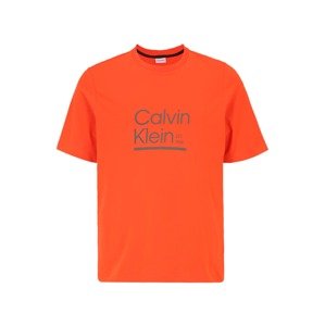 Calvin Klein Big & Tall Tričko  sivá / oranžová