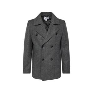 BURTON MENSWEAR LONDON Prechodný kabát  sivá / čierna / biela