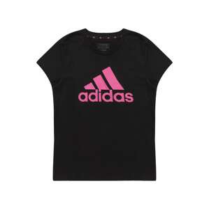 ADIDAS SPORTSWEAR Funkčné tričko 'Essentials Big Logo '  ružová / čierna