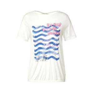 CECIL Tričko 'Wave'  modrá / ružová / biela