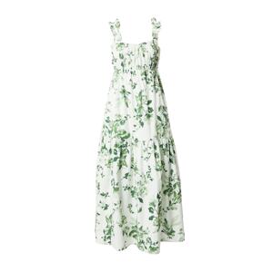 Abercrombie & Fitch Letné šaty  trávovo zelená / pastelovo zelená / biela