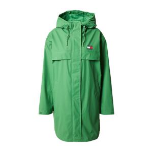 Tommy Jeans Prechodná bunda  námornícka modrá / trávovo zelená / červená / biela