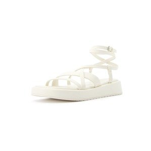 Bershka Remienkové sandále  prírodná biela