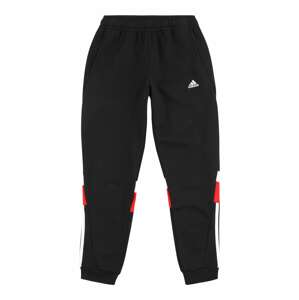 ADIDAS SPORTSWEAR Športové nohavice 'Tiberio'  červená / čierna / biela