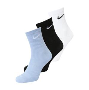 NIKE Športové ponožky  svetlomodrá / čierna / biela