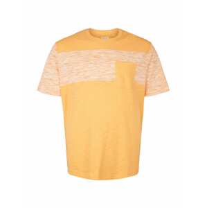 TOM TAILOR Men + Tričko  oranžová melírovaná / šedobiela