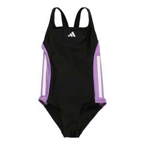 ADIDAS PERFORMANCE Športové plavky '3-Stripes'  svetlofialová / čierna / biela
