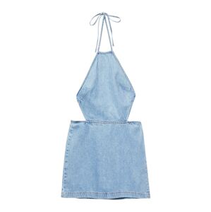 Pull&Bear Letné šaty  modrá denim