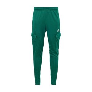 ADIDAS SPORTSWEAR Športové nohavice 'Tiro'  smaragdová / biela
