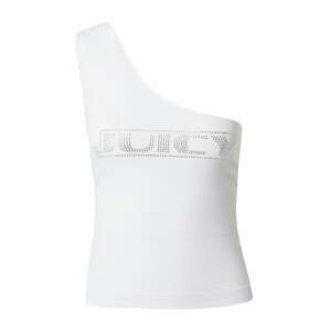 Juicy Couture White Label Top 'DIGI'  striebornosivá / biela