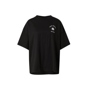 Pegador Oversize tričko 'Siena'  čierna / prírodná biela