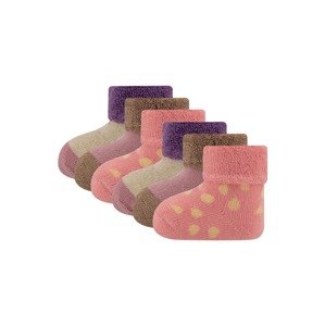 EWERS Ponožky  béžová / svetlofialová / tmavofialová / staroružová