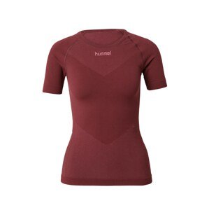 Hummel Funkčné tričko 'First Seamless'  baklažánová / tmavočervená