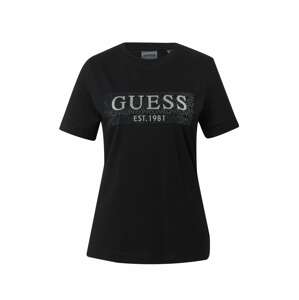 GUESS Funkčné tričko 'BEULAH'  antracitová / čierna / šedobiela