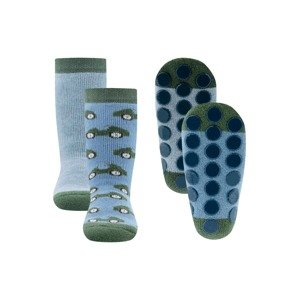EWERS Ponožky  svetlomodrá / tmavozelená / čierna / biela