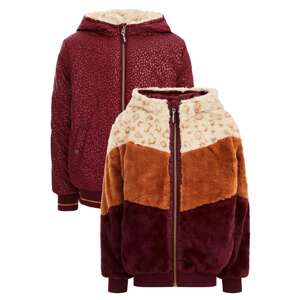 WE Fashion Zimná bunda  burgundská / vínovo červená