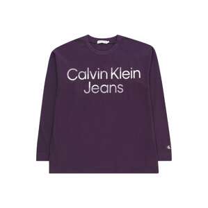 Calvin Klein Jeans Tričko 'HERO'  pastelovo fialová / tmavofialová / biela