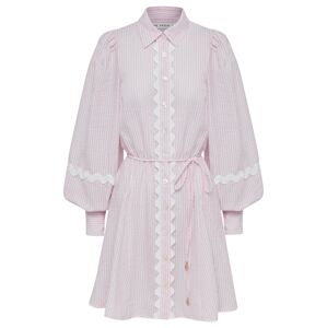 The Fated Košeľové šaty 'YULI'  ružová / biela